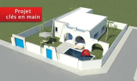Vente UN PROJET D UNE VILLA STYLE DJERBIEN A  DJERBA
