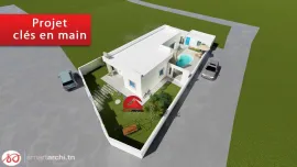 Vente UN PROJET D UNE MAISON CONTEMPORAINE A  DJERBA