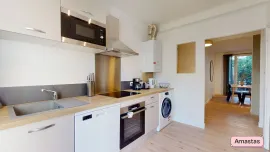 Location T2 meublé 50m² traversant avec jardin + balcon
