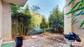 Location T2 meublé 50m² traversant avec jardin + balcon