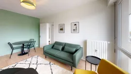 Colocation Chambre dans un beau 3 piéces meublé et rénové avec balcon