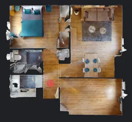 Location Appartement meublé 3 pièces - Refait à neuf - Première Location