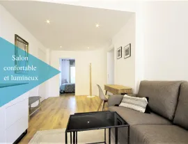 Beau T3 meublé, Vue dégagée, Balcon, TOUT INCLUS Marseille 2e