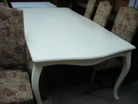 Meubles Grande table blanc cassé, promotion