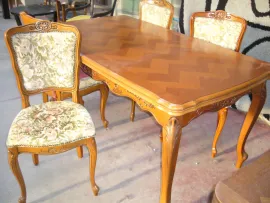 Meubles Table en merisier et 4 chaises, promotion
