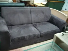 Meubles Canapé nubuck noir, promotion