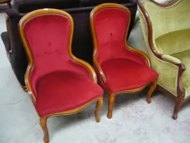 Meubles Paire de fauteuils rouges, promotion