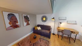 Superbe appartement meublé 1 pièce avec mezzanine a 10 min du centre ville de Lille - 1591041 Lille