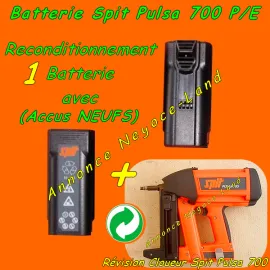 Décoration Forfait : Reconditionnement batterie Spit Pulsa 700 + Cloueur Spit 700 Pulsa