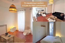 Location T2 meublé - Parc Longchamp - 42m², Marseille 4ème