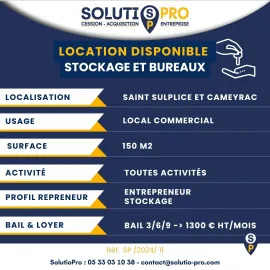 Location Local commercial  - Saint-Sulplice et Cameyrac,