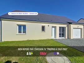 Maison Plain pied 93m3 - 3 chambres - Garage Mazières-de-Touraine