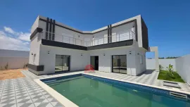 VILLA AVEC PISCINE-TITRE BLEU-TEZDAINE DJERBA Brévainville