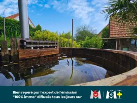 Vente Maison d’artiste avec piscine naturelle, sauna et dépendance – 12 ares – Algolsheim