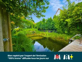 Vente Maison d’artiste avec piscine naturelle, sauna et dépendance – 12 ares – Algolsheim
