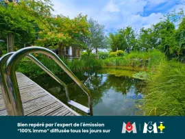 Vente Maison d’artiste avec piscine naturelle, sauna et dépendance – 12 ares – Algolsheim