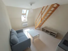 Location T2 meublé en duplex avec parking, quartier St-Leu