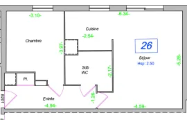 Vente Appartement 2 pièces  - Saint-Ouen