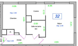 Vente Appartement 2 pièces  - Saint-Ouen