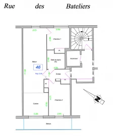 Vente Appartement 3 pièces avec balcon - Saint-Ouen