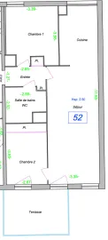 Vente Appartement 3 pièces avec terrasse - Saint-Ouen