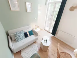 Location Studio avec terrasse et salle de sport