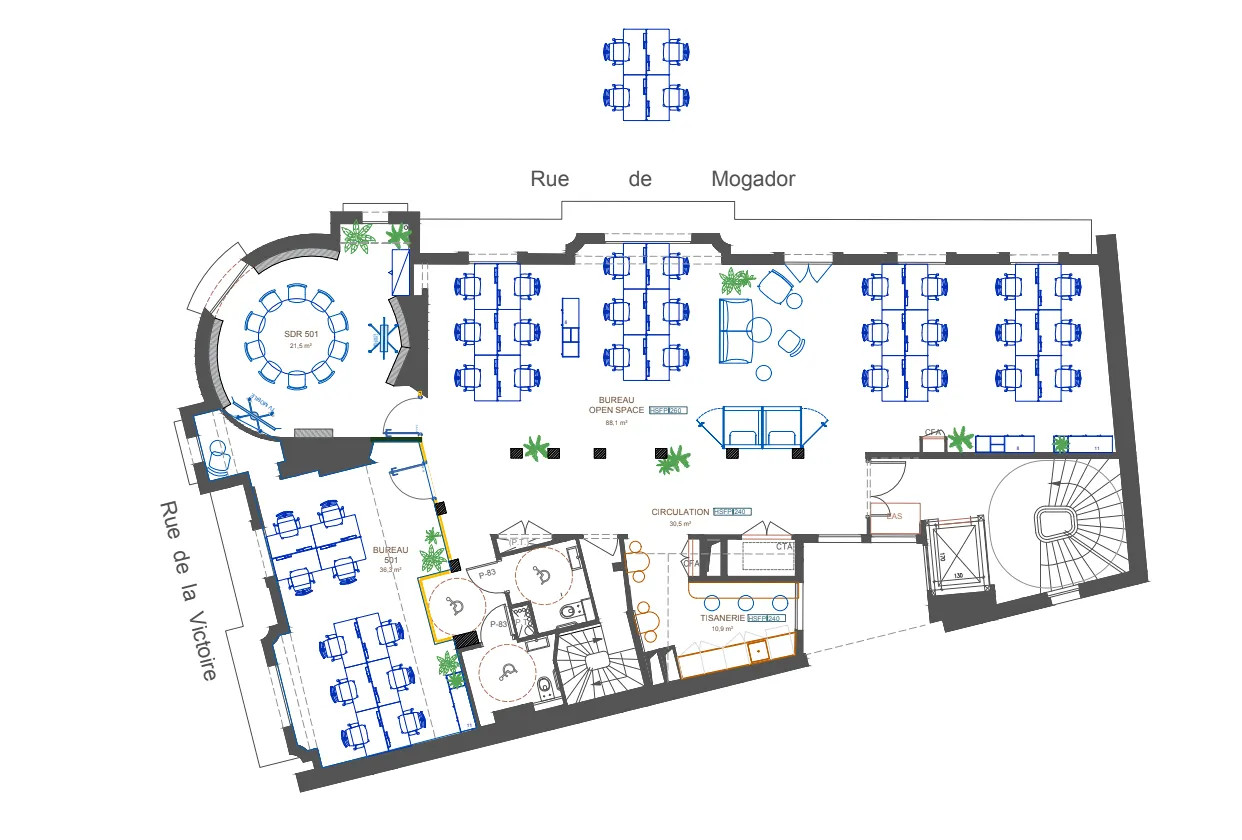 Location Location Bureaux Paris 75009