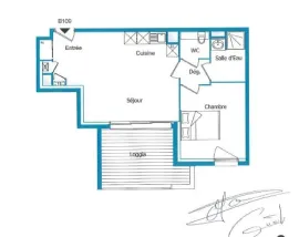 Appartement T2 44m² à null Villenave-d'ornon