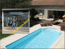 Maison plain-pied 3 Chbes sur 980 m², piscine Alleins