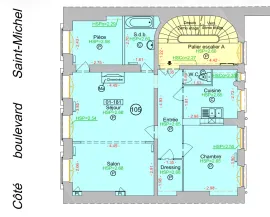 Vente Saint-Michel - Appartement de 3 pièces traversant
