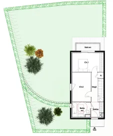 Vente Maison  - Maison jumelée  - 4 pièces  - 79.5 m²