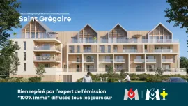 DERNIER T5 NEUF 103m² + TERRASSE 28m² + 2 PARKINGS – ST GRÉGOIRE / RENNES Saint-Grégoire