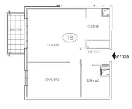 Vente Appartement 2 pièces avec balcon - Suresnes