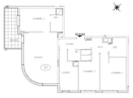 Vente Appartement 4 pièces avec balcon - Suresnes