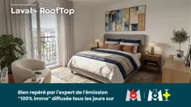 Vente T5 ROOFTOP NEUF 132 m² + TERRASSES XXL – LAVAL CENTRE