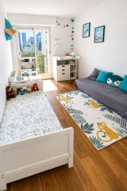 Vente Puteaux Bellini – 3 pièces traversant de 64 m², dernier étage, balcon, parking, cave, vue Tour Eiffel