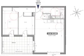 Vente Charmant T3 de 69m² avec terrasse à Claix