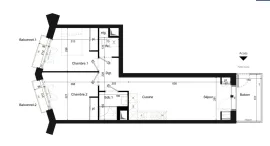 Vente Appartement rare T3 Paris 18ème