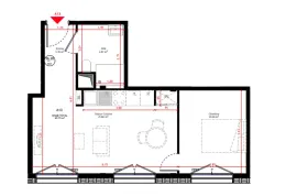 Vente Appartement T2 de 40,75m2 à Paris