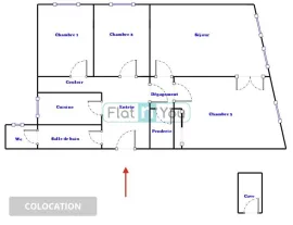 Colocation Chambre 2 -  1 chambre disponible en colocation