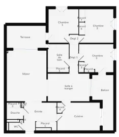 Vente Appartement avec 3 chambres - Ecully Vivier