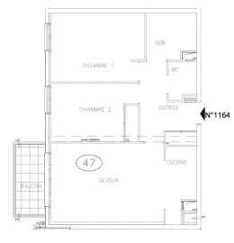 Vente Appartement 3 pièces avec balcon - Suresnes
