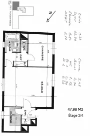 Vente Neuilly-sur-Seine – Deux pièces de 48 m² avec cave et garage
