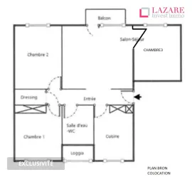 Colocation 1 CHAMBRE ( n° 1) A LOUER EN COLOCATION