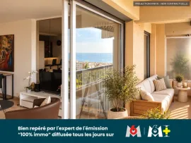 Vente NICE OUEST : 2 PIÈCES VUE MER DANS UNE RÉSIDENCE D’EXCEPTION