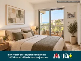 Vente NICE OUEST : 2 PIÈCES VUE MER DANS UNE RÉSIDENCE D’EXCEPTION