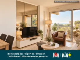 Vente NICE OUEST : 2 PIÈCES VUE MER DANS UNE RÉSIDENCE D’EXCEPTION