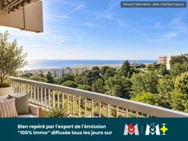 NICE OUEST : 2 PIÈCES VUE MER DANS UNE RÉSIDENCE D’EXCEPTION Nice