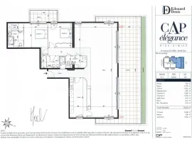 Vente Nice Cimiez - Rare - Toit-terrasse avec espace de vie de 152 m2 et ses deux immenses terrasses