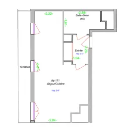 Vente Studio avec terrasse - Cergy